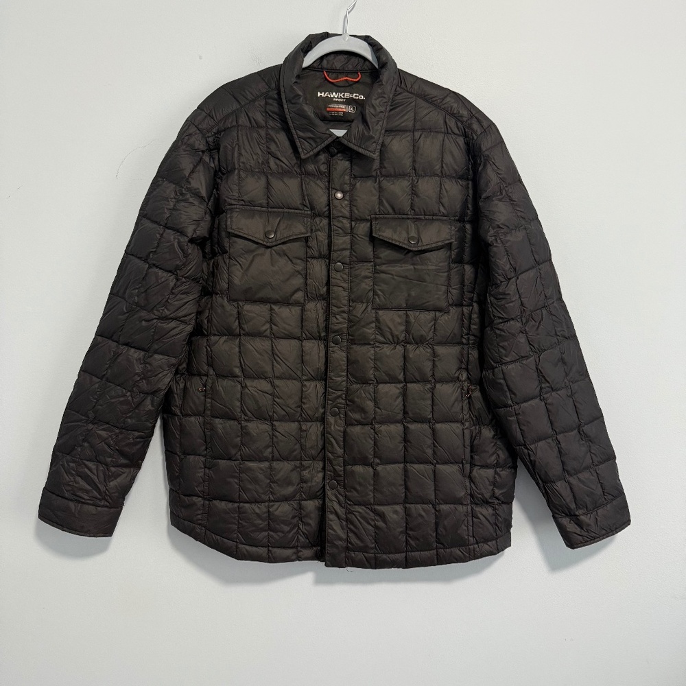 Hawke & Co Men’s Down Quilted Puffer Jacket‎ Packable Black Size XL